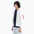 Alpha Industries мъжки суитшърт Back Print Zip бял 4