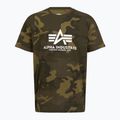 Alpha Industries Basic Camo маслинова камуфлажна поло риза за мъже 3