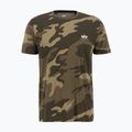 Мъжка тениска Alpha Industries Basic Small Logo Camo olive 4