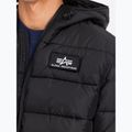 Alpha Industries мъжко яке с качулка с изкуствен пух черно 5