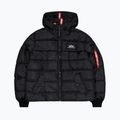 Alpha Industries мъжко яке с качулка с изкуствен пух черно 8