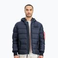 Мъжко яке с качулка Alpha Industries Puffer Faux Down rep.blue