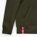 Мъжки суитшърт Alpha Industries Basic Zip SL тъмно маслинен 3