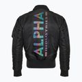 Мъжко яке Alpha Industries MA-1 ZH Back Print black / rainbow reflective 3