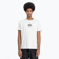 Alpha Industries мъжка тениска Basic Mid Logo бяла