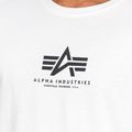 Alpha Industries мъжка тениска Basic Mid Logo бяла 6