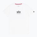 Alpha Industries мъжка тениска Basic Mid Logo бяла 7