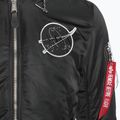 Мъжко яке Alpha Industries MA-1 VF Hood Dark Side black / reflective 4