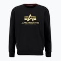 Мъжки суитшърт Alpha Industries Basic Carbon black/gold 3