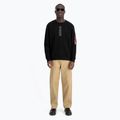 Мъжки пуловер с отразяващ печат Alpha Industries black 2