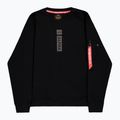 Мъжки пуловер с отразяващ печат Alpha Industries black 7