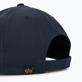 Мъжка бейзболна шапка Alpha Industries Metal Label в синьо/хром 4