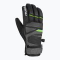 Ски ръкавица Reusch Storm R-Tex Xt черна/черна меланж/неоново зелено 6
