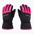 Детски ски ръкавици Reusch Alan черни/розови 60/61/115 3