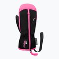 Детски скиорски ръкавици Reusch Ben Mitten black/ knockout pink 2