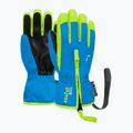 Детски скиорски ръкавици Reusch Ben brilliant blue/safety yell 2
