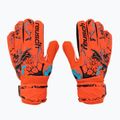 Детски вратарски ръкавици Reusch Attrakt Solid Junior червени 5372515-3334