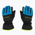 Детска ски ръкавица Reusch Alan black/brilliant blue/safety yellow 3