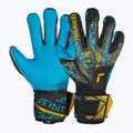 Reusch Attrakt Aqua Finger Support вратарска ръкавица black/gold/aqua