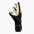 Детски вратарски ръкавици Reusch Attrakt Freegel Gold Finger Support black/safety yellow 4