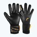 Детски вратарски ръкавици Reusch Pure Contact Infinity Junior black/gold/black