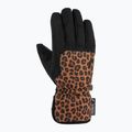 Дамски скиорски ръкавици Reusch Keira R-Tex XT black/brown leopard 2