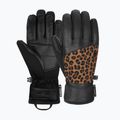 Дамски скиорски ръкавици Reusch Beatrix R-Tex XT черно/кафяво leopard 6