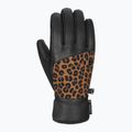Дамски скиорски ръкавици Reusch Beatrix R-Tex XT черно/кафяво leopard 7