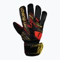 Вратарски ръкавици Reusch Attrakt Solid black/gold/fiery red 2