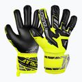 Детски вратарски ръкавици Reusch Attrakt Freegel Silver Junior safety yellow/silver/black