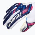 Детски вратарски ръкавици Reusch Attrakt RE:GRIP NC Junior blue/pink/white 4