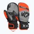 Детски скиорски ръкавици Reusch Worldcup Warrior GS Mitten black/silver/fluo red