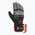 Мъжки скиорски ръкавици Reusch Alpine Master black/silver/fluo red 3