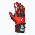 Мъжки скиорски ръкавици Reusch Ultra black/fluo red 4