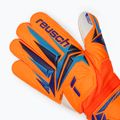 Детски вратарски ръкавици Reusch Attrakt Grip Junior shocking orange/blue 4