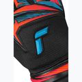 Вратарски ръкавици Reusch Attrakt Advance black/aqua blue/shocking orange 6