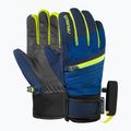 Детски скиорски ръкавици Reusch Leo R-Tex XT black/imperial blue/safety yellow