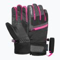 Детски скиорски ръкавици Reusch Leo R-Tex XT black/black melange/pink glo