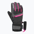 Детски скиорски ръкавици Reusch Leo R-Tex XT black/black melange/pink glo 2