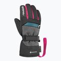 Детски скиорски ръкавици Reusch Rocket GORE-TEX black/black melange/pink glo 3