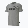 Мъжка тениска PUMA Ess Logo Tee medium gray heather T-shirt 4