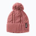 Зимна шапка Jack Wolfskin Pompom mineral red