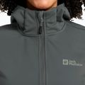Дамско софтшел яке Jack Wolfskin Windhain Hoody slate green 4