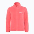 Детски суитшърт от полар Jack Wolfskin Taunus sunset coral
