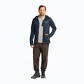 Мъжки суитшърт за трекинг Jack Wolfskin Peak District Hooded Full Zip midnight sky 2