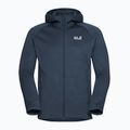 Мъжки суитшърт за трекинг Jack Wolfskin Peak District Hooded Full Zip midnight sky 7