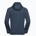 Мъжки суитшърт за трекинг Jack Wolfskin Peak District Hooded Full Zip midnight sky 8