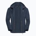Мъжки суитшърт за трекинг Jack Wolfskin Peak District Hooded Full Zip midnight sky 9