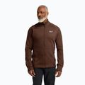 Мъжки суитшърт за трекинг Jack Wolfskin Peak District Full Ziphot choc