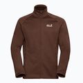Мъжки суитшърт за трекинг Jack Wolfskin Peak District Full Ziphot choc 7